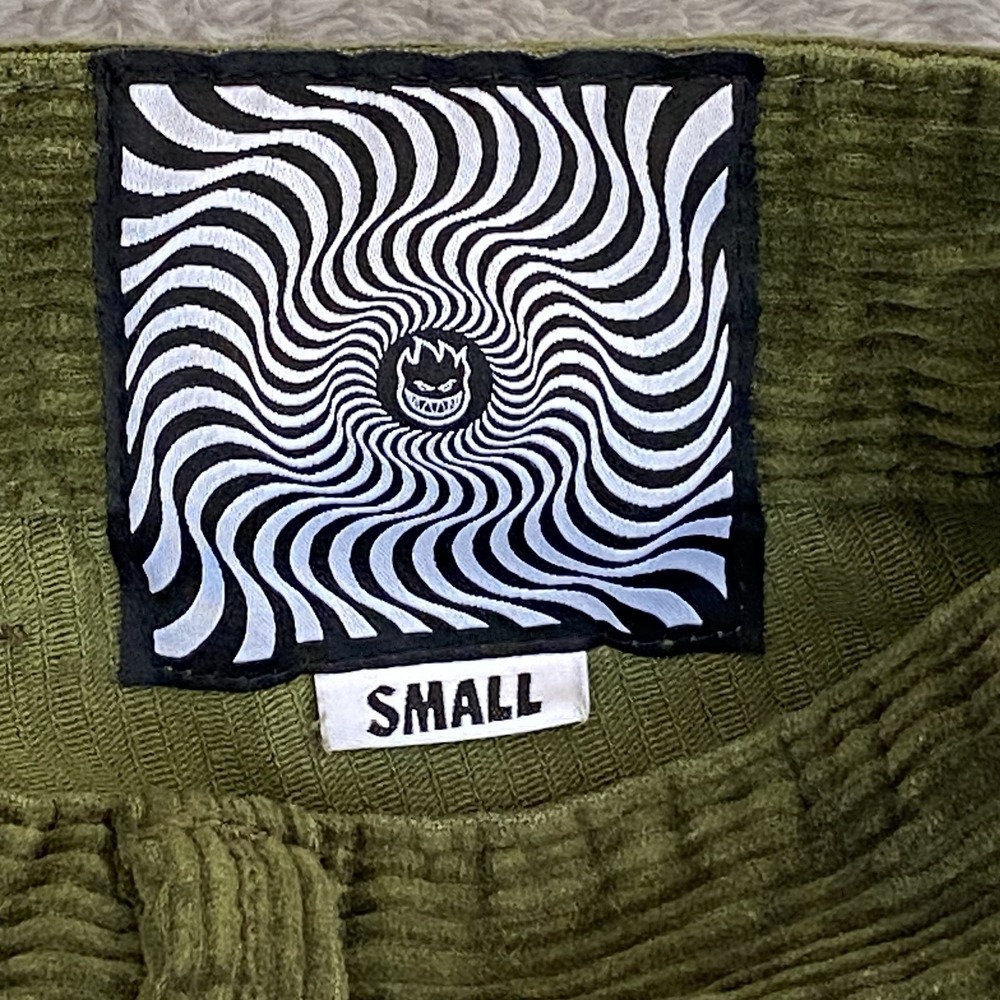 Spitfire Wheels Bighead Corduroy Pants Mens Sz Small 31 X 28 Olive Green - Picture 6 of 13